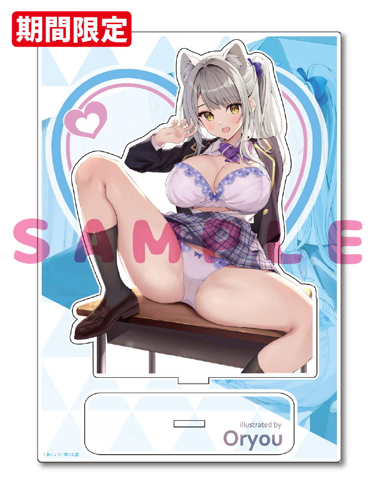 【おりょう先生　猫りん堂コレクションThanks forアンケートvol.5】A5アクリルフィギュア　26年1月16日新規グッズ　イラストD