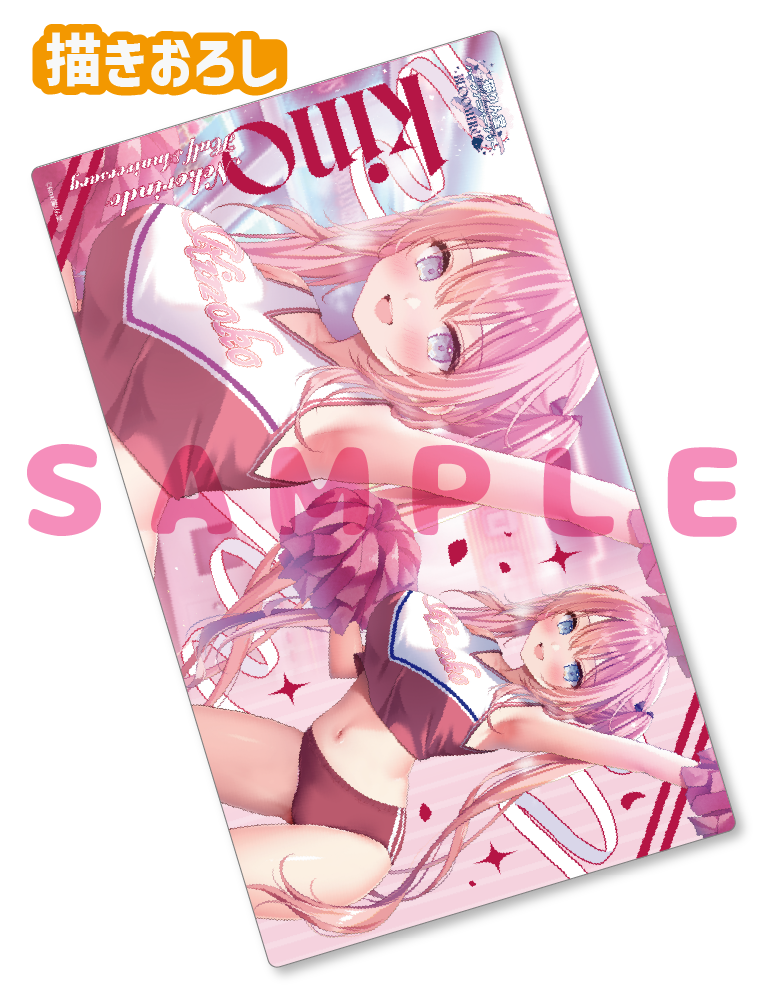 【kino　猫りん堂ハーフアニバーサリー-BLOOMERs!-】ラバープレイマット　26年4月24日新規グッズ