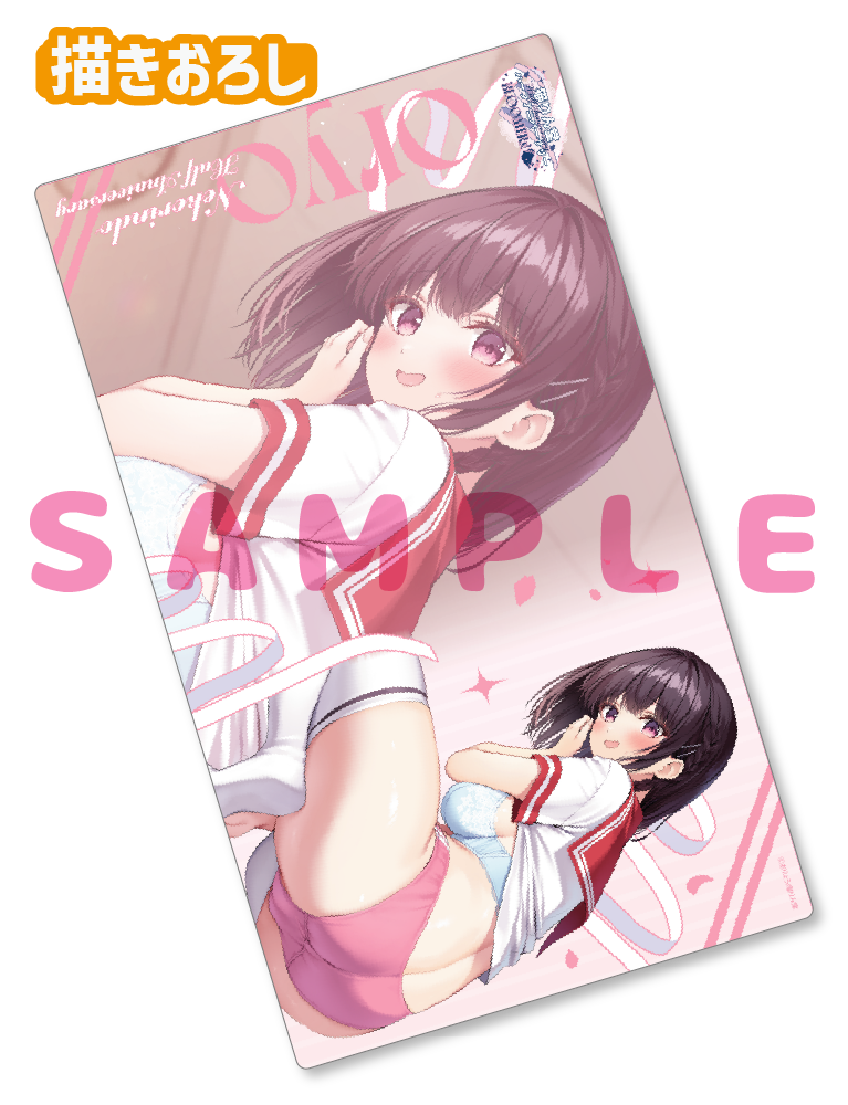 【おりょう　猫りん堂ハーフアニバーサリー-BLOOMERs!-】ラバープレイマット　26年4月24日新規グッズ