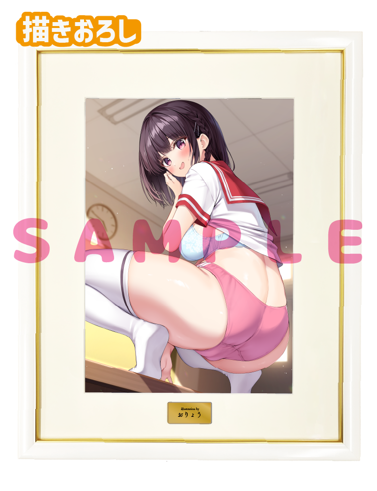 【おりょう　猫りん堂ハーフアニバーサリー-BLOOMERs!-】A3複製原画　26年4月24日新規グッズ