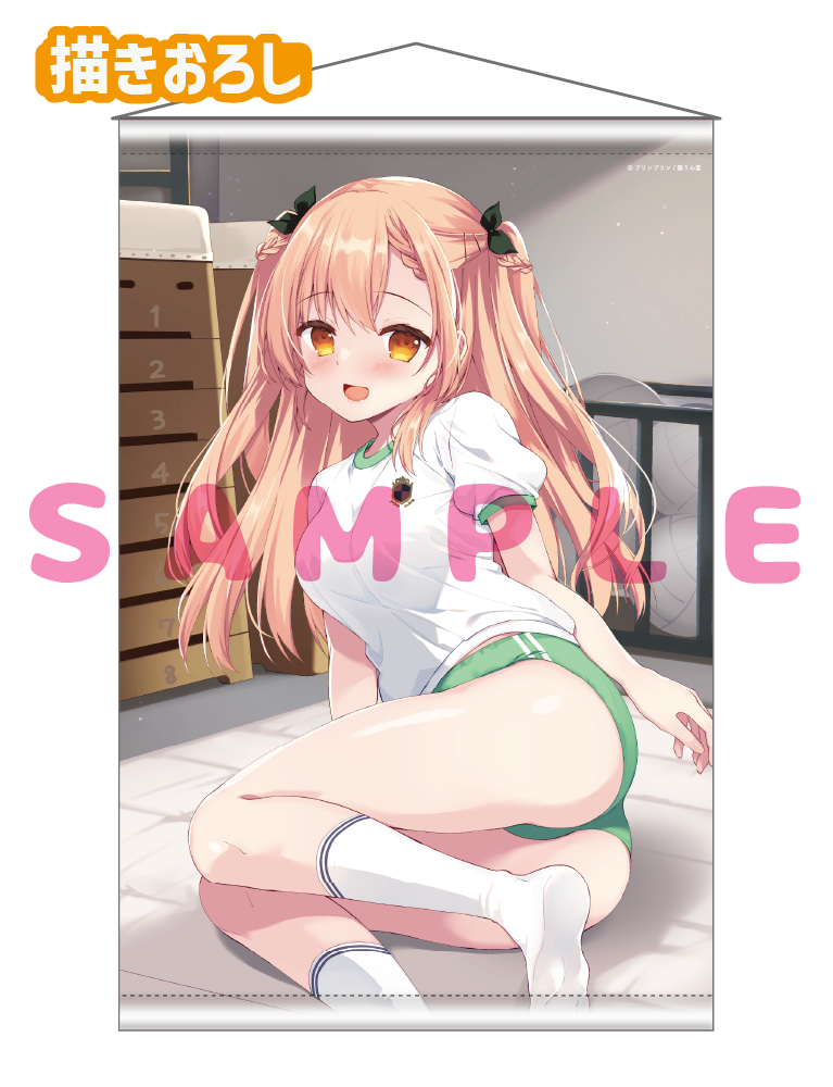 【プリンプリン　猫りん堂ハーフアニバーサリー-BLOOMERs!-】Wスエードタぺストリー　26年4月24日新規グッズ