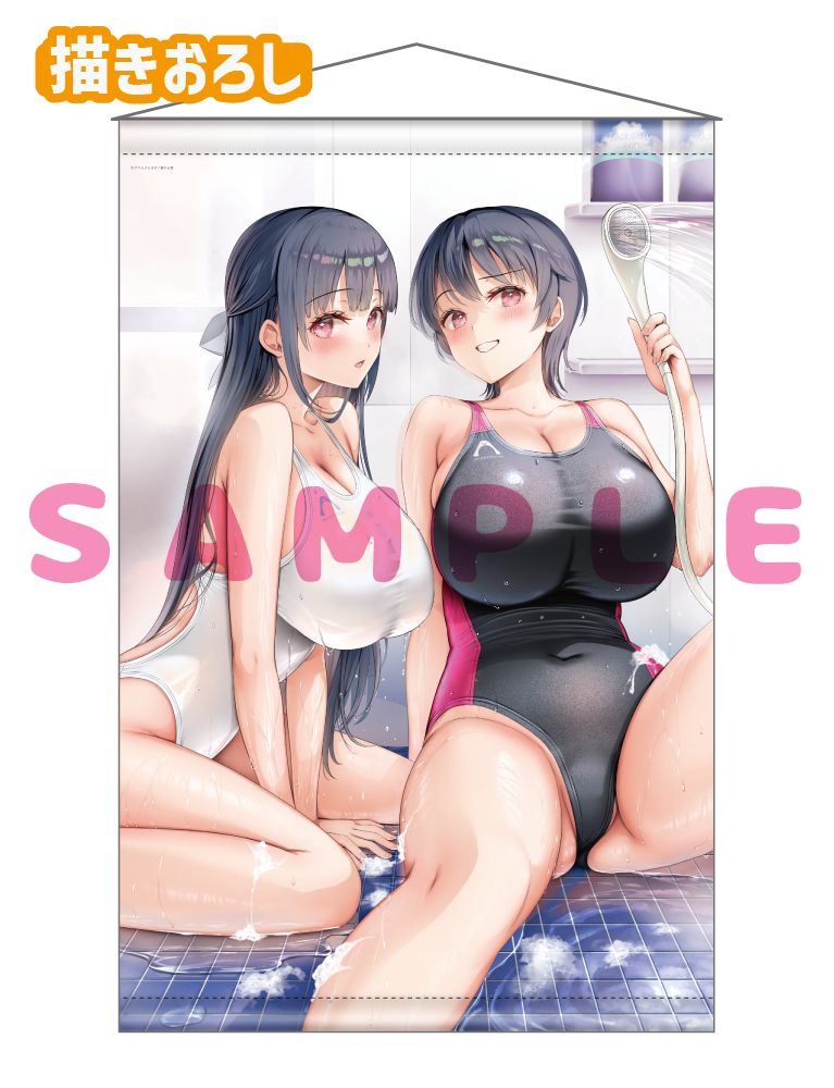 【アサヒナヒカゲ先生　スプラッシュガールズ】Wスエードタぺストリー　25年7月11日新規グッズ