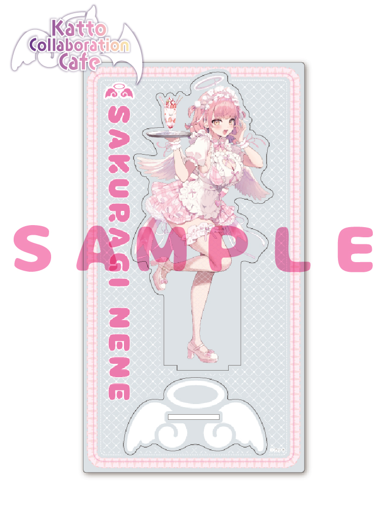 【カット　コラボレーションカフェ事後通販】コラボカフェ限定　枠付きアクリルスタンド『天使ねね』　26年9月4日グッズ