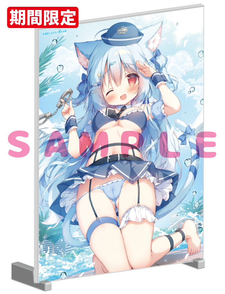 【桃豆こまもち先生　猫りん堂コレクションThanks forアンケートvol.4】A5アクリルパネル　25年9月12日グッズ　イラスト4