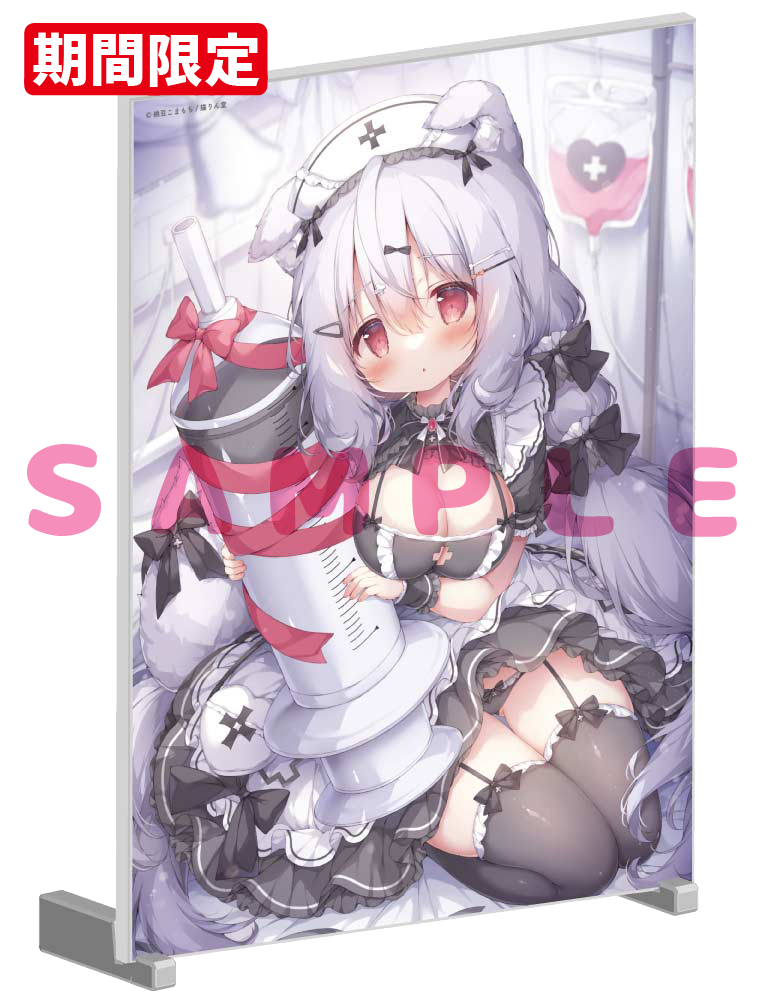 【桃豆こまもち先生　猫りん堂コレクションThanks forアンケートvol.4】A5アクリルパネル　25年9月12日グッズ　イラスト2