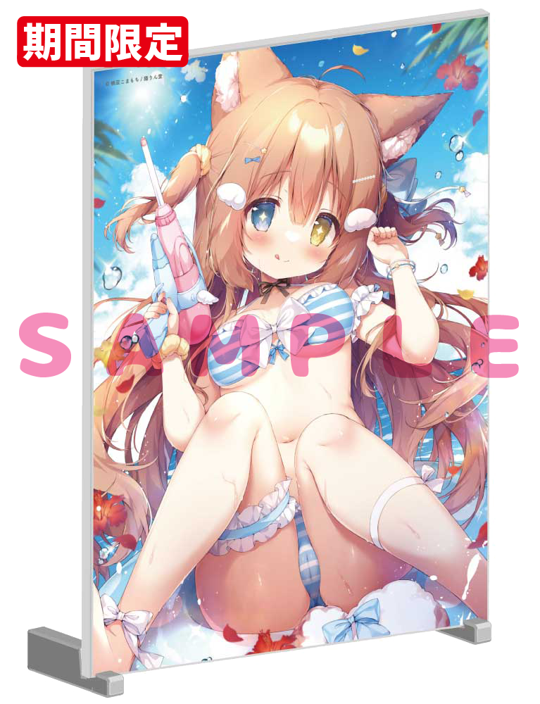 【桃豆こまもち先生　猫りん堂コレクションThanks forアンケートvol.4】A5アクリルパネル　25年9月12日グッズ　イラスト1