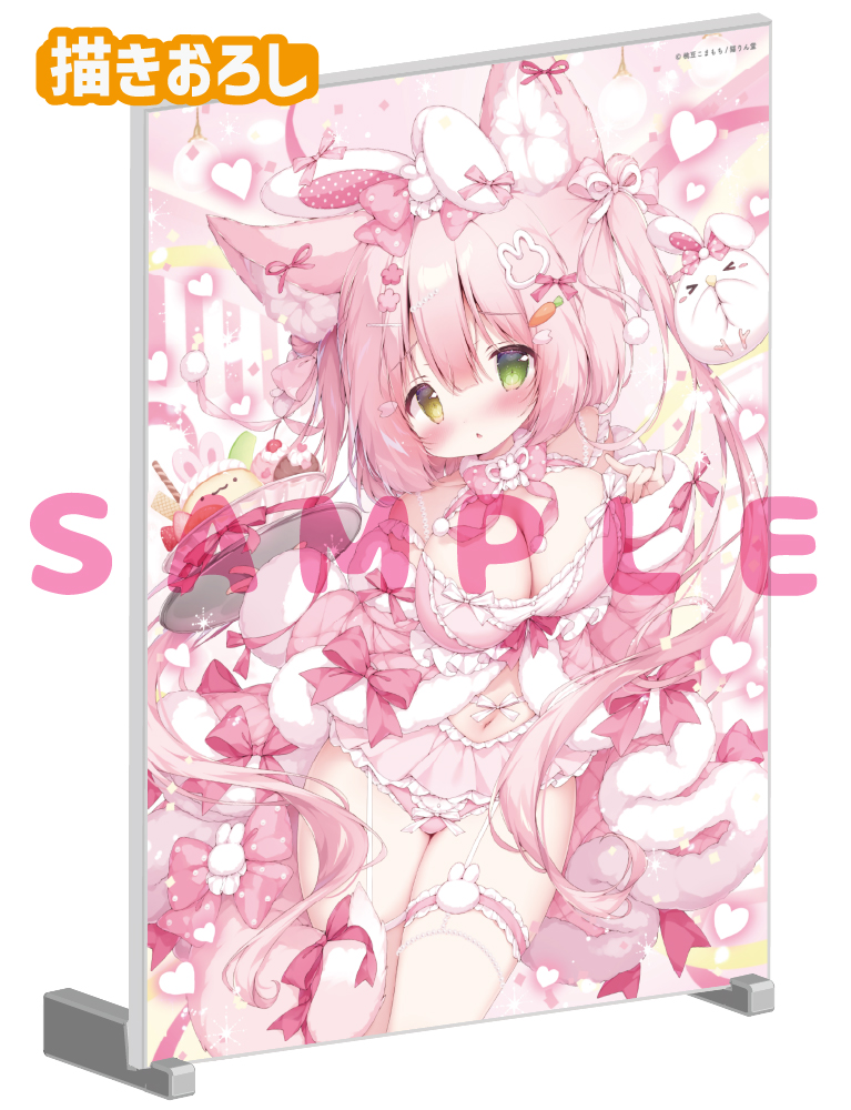 【桃豆こまもち　猫りん堂 5thアニバーサリー】A5アクリルパネル　26年10月30日グッズ