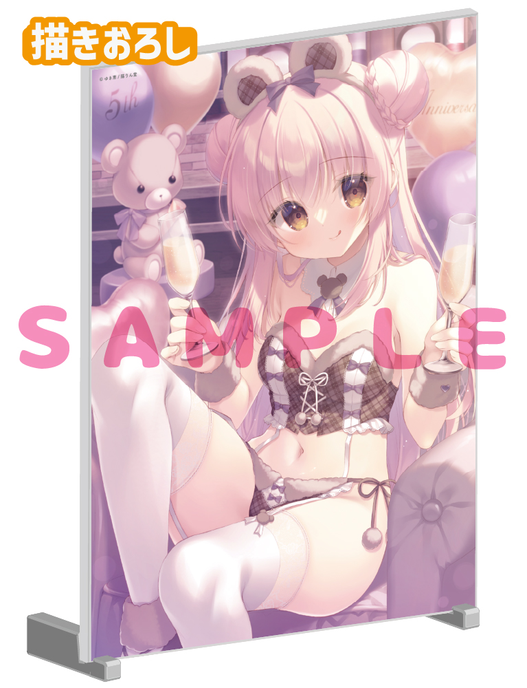 【ゆき恵　猫りん堂 5thアニバーサリー】A5アクリルパネル　26年10月30日グッズ